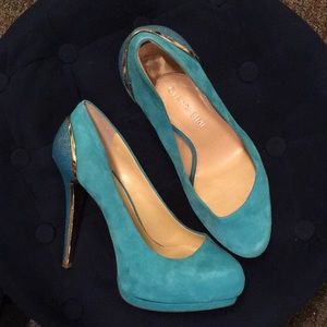 Turquoise Gianni Bini heels never worn size 8.5